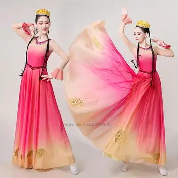 2022 древнекитайский костюм страхотна рокля женски ханьфу национална бродерия на цвете танский костюм фестивален облекло народен танцов костюм