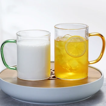 500 мл прозрачна стъклена чаша Японска закуска чаша мляко Домакински чаша сок от Простата кафеена чаша Ресторант бар чаша
