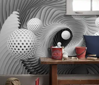 beibehang потребителски Съвременните космически завъртете топки Снимка 3D Стенни Тапети За Хола украса Спални 3D тапети домашен интериор