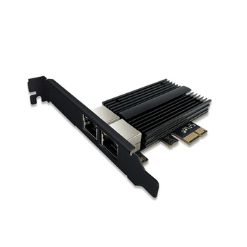 RTL8125B Двухпортовая мрежова карта 2,5 G PCI-E с вградена Двухпортовой жична мрежова карта 2500 Mbps Сървър за PC