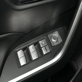 SBTMY За Toyota Rav4 2020 2021 16 бр./КОМПЛ. Панел за вдигане на стъкла ключ метална декоративна нашивка