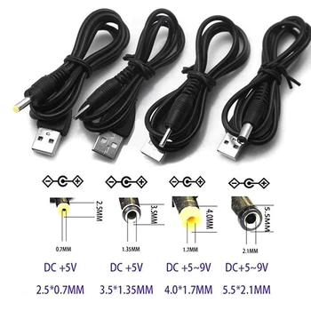 USB Порт до 2,5 3,5 4,0 5,5 mm 5 dc Конектор конектор за захранващия Кабел Черен Високо Качество