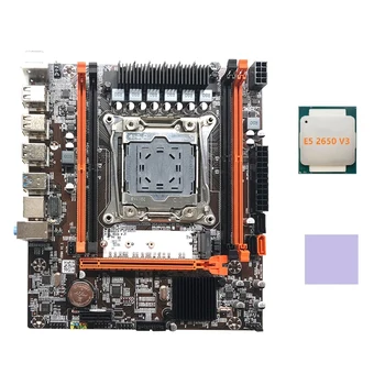 Дънна платка X99H LGA2011-3 компютър дънната Платка Поддържа процесор от серията Xeon E5 2678 2666 V3 с процесора E5 2650 V3 + термопаста