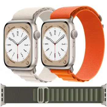 Каишка Alpine Loop за Apple watch Series 8 45 мм 41 мм 44 мм 40 мм Найлонов гривна correa iwatch series 3 4 5 6 SE 7 Ultra 49 мм каишка